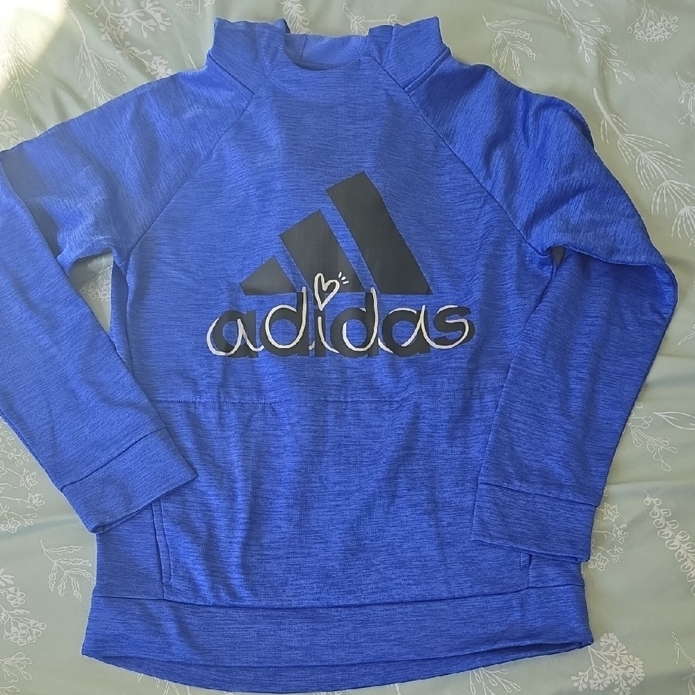 Adidas Kids Royal Blue Sweatshirt with Black Logo
